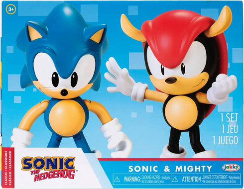 Sonic the Hedgehog 4" Action Figure 2 Pack Classic Sonic & Classic Mighty...