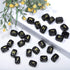 TUMBEELLUWA Energy Black Obsidian Rune Stones Set with Engraved Elder Futhark Alphabet Lettering Energy Crystal Stone Kit for Divination, Wicca, M...