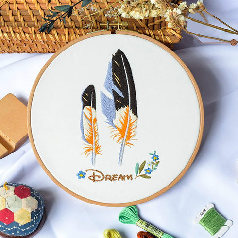 3 Piece Embroidery Kit,Beginner Crochet Kit with Embroidery Pattern Embroidery Hoop,Cross Stitch Kit,Adult Crochet Kit,Hand Embroidery Kit,Arts an...