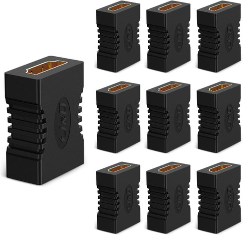 J&D 8K HDMI Coupler, 8K@60Hz/4K@120Hz HDMI 2.1 Female to Female Connector HDMI Extender, Support 3D, HDR, HDCP, ARC,Compatible with DVD, Blu-ray, ...