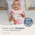 Bearington Baby Dreamer Snuggler - 15 Inch White and Pink Unicorn Plush Stuffed Animal Security Blanket Lovey for Babies - Plush Blanket...