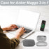 Case for Anker MagGo 3 in 1 Charging Station, MagSafe Charger Compatible, Qi2 Certified 15W Wireless Charger Stand(Case Only) (Gray Zipper)...
