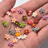 100PCS Mini Resin Daisy Flowers Dollhouse Mini Things Miniature Flowers for Crafts Tiny Things for Fairy Garden Dollhouse Micro Landscaping...