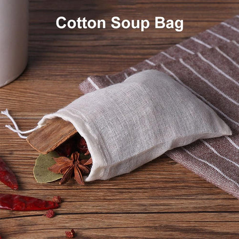 AKOAK 20 Pcs 4 x 3 Inches Muslin Drawstring Bags,Natural Unbleached Cotton Spice/Tea/Herbs Bags...