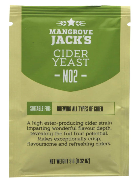 2X Mangrove Jack's Yeast Cider M02 Craft Series Yeast 9g Treats 23L...