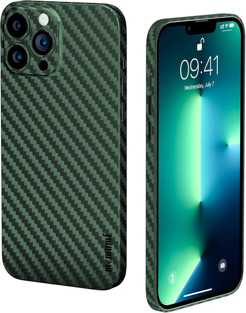 memumi Slim Case for iPhone 13 Pro Max Carbon Fiber Pattern 0.3 mm Matte Back Cover Compatible with iPhone 13 Pro Max Ultra Thin Case with Mnimali...