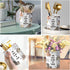 WAVEYU Cute Pen Holder for Desk, Ceramic Pencil Holder, Makeup Brush Holders, Desktop Stationery Organizer for School Students Office Women Teens ...