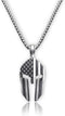 Workout Pendant Necklace, The Spartan Warrior Pendant, Self-Discipline, Hard Work, Dedication, Motivational Gift for Gym Lovers, Titanium Steel Ne...