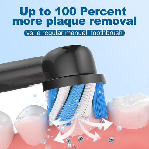 16 Pcs Replacement Toothbrush Heads Compatible with Braun Oral B Pro 1000/7000/9600/5000/3000, Precision Senesitive Brush Heads Refills for Genius...