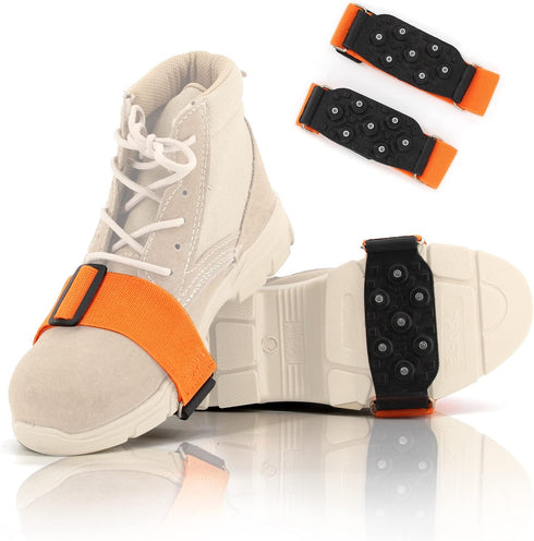 Mid-Sole Ice Cleats Crampons Traction Snow Grips with Tungsten Spikes...