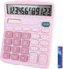 Basic Calculator with Comfortable Large LCD Display, 12 Digits Calculators Desktop, Tilt Screen, Big Button, Desk Calculator with Dual Power (Sola...