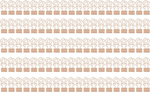 Mini Clips,100Pcs Flower Shape Clips Metal Paperclips Long Tail Clips Small Swallowtail Clip for Office School Home Document Sorting(Rose Gold)...