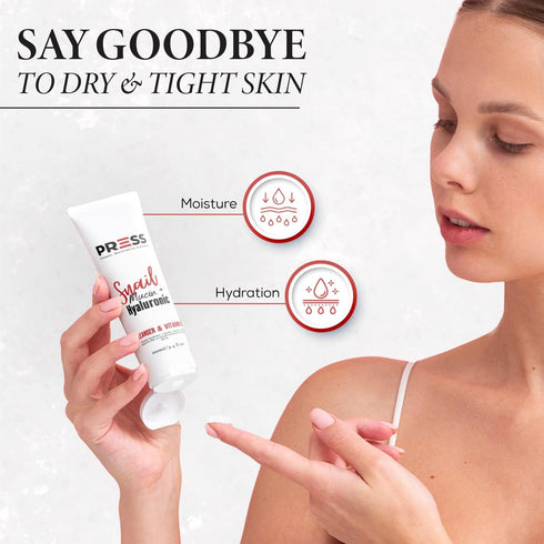 PRESS Snail + Hyaluronic + Vitamin E Mucin Facial Cleanser | Skincare Cleanser Effective for Cleansing and Refreshing Skin 6 oz...