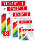 Simetufy 8 Pack Canvas Boards for Painting Multi-Size Paint Canvas Panels Set 4x4, 5x7, 8x10, 9x12, 11x14 Inches Pre-Primed 100% Cotton Blank Canv...