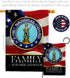 Breeze Decor Army National Guard Family Garden Flag Armed Forces ANG United State American Military Veteran Retire Official House Banner Small Yar...