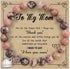 Vanleonet Mother's Day Gifts for Mom from Daughter Son, Natural Stone Bracelet for Mom Grandma Aunt Nana Boyfriend Mom...