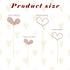 Fuutreo 48 Pcs Glitter Heart Cupcake Toppers Wedding Cupcake Picks Love Cake Decorations Heart Toothpicks for Valentines Day Wedding Bridal Shower...