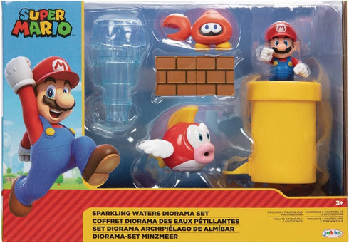 Redcolorful Nintendo 2.5" Sparkling Waters Diorama Set...