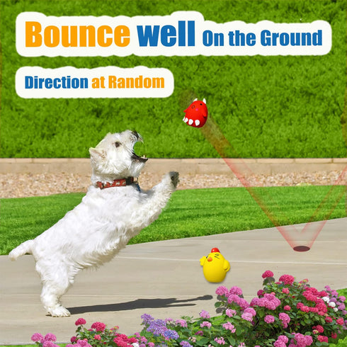Squeaky Dog Toys for Small Dogs and Medium Breeds, Puppy Small Dog Toys Squeaky Dog Balls 6pcs (2.0 * 2.0 * 2.7inch, for Mini, Small, Medium Breed...