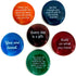 Lifeforce Glass Encouragement Stones, Motivational and Inspirational Quotes and Sayings on Translucent and Opaque Glass Stones, Set of 6...