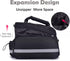 Oversized Rear Bike Rack Bag with Rain Sleeves, 27L Multi-Compartment Mountain Bike Saddle Bag with Reflective Tape, Waterproof Bike Trunk Storage...