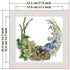 CROSSDECOR Stamped Cross Stitch Kits-Bird's nest wreath Embroidery Patterns Full Set for Beginners or Adults,11 CT 3 Strands DIY Crossstitching Ki...