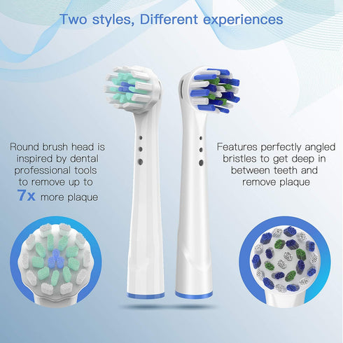Replacement Toothbrush Heads for Oral B Braun, 4 Pack Professional Electric Toothbrush Heads, Precision Clean Brush Heads Refill Compatible with O...