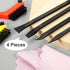 4 Pieces Non-Scratch Plastic Scraper Tool Carbon Scraper Small and Narrow Fiber Plastic Scraper Label Scraper Gum Scraper Multi-Purpose Easy for T...