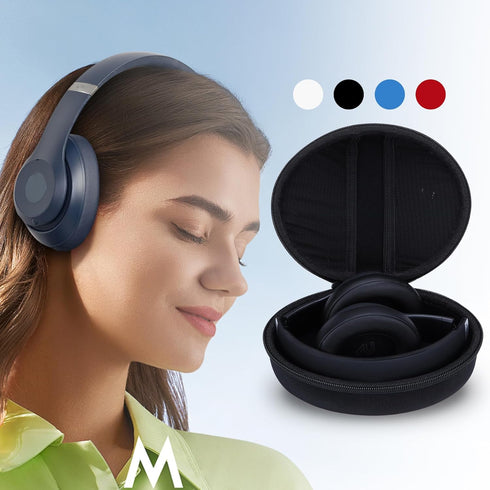 Hard Carry Case Compatible with Beats Studio Pro Studio 3 Solo 4 Solo 3 Solo 2 Wireless Noise Cancelling Over-Ear Headphones (Off White Case)...