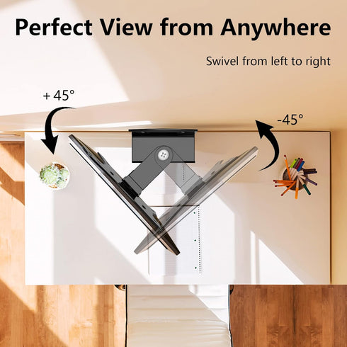 Monitor Wall Mount Tilt Swivel Full Motion for 10”-26” TV Screens, RV TV Mount Camper, Small TV Wall Mount for Computer Monitors with Max VESA 100...