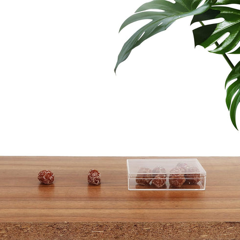 dedoot Clear Acrylic Box with Lids, 4 Pack 4.3x2.7x1 Inch Clear Acrylic Plastic Square Cube Storage Candy Box Containers for Wedding, Party, Treat...