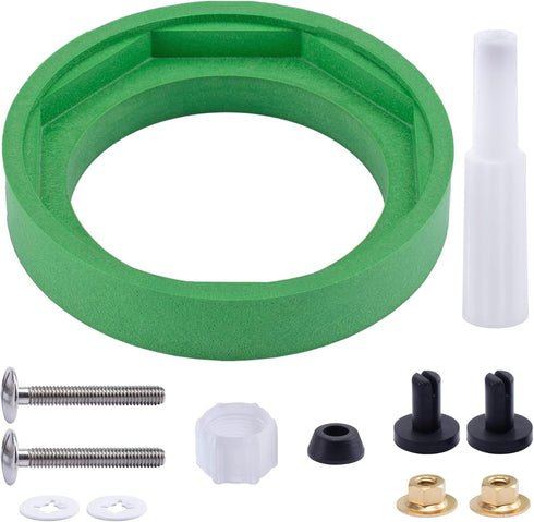 Toilet Tank to Bowl Gasket Kit for American Standards Toilet Part Champion 4 AS738756-0070A, 3 Inch Toilet Tank Replacement Kit Includes Gasket & ...