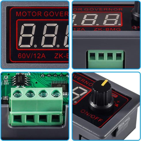 PWM Motor Speed Controller 9-60V 500W Adjustable Speed Regulator DC 12V 24V 60V 500W with Stepless Variable Rotary Switch PWM Signal Generator Dri...
