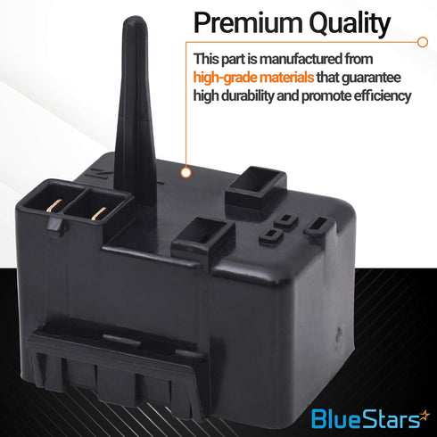Ultra Durable WR07X10097 Relay and Overload Assembly Replacement Part by BlueStars - Exact Fit for GE Refrigerators - Replaces 1265640 AP4300623 PS1766101 513604045