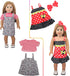 7 Sets of Doll Clothes Accessories for 18 Inch American Dolls, includes 6 Sets of Charming Doll Dresses, 1 Unicorn Themed Doll Pajama Set, Perfect...
