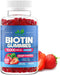 Biotin 10,000mcg Gummies for Women & Men (100 Count) - 2x Extra Strength Biotin for Hair Growth, Skin & Nails - Gluten-Free, Vegan, Non-GMO, Great...