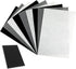 Felt Sheets for Crafts 9PCS 11.8 * 7.9in Wool Stiff Felt Sheets Soft Fabric Skin Felt DIY Patchwork Rug Arts and Crafts Fabric Pieces (Black+White...