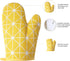 Oven Mitts and Potholders BBQ Gloves-Oven Mitts and Pot Holders with Recycled Infill Silicone Non-Slip Cooking Gloves for Cooking Baking Grilling ...