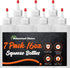 7-pack Plastic Squeeze Bottles for Sauces - 16oz Condiment Squeeze Bottles for Liquids - BPA Free Squirt Bottle with Cap - Ketchup, Syrup, Oil, Dr...