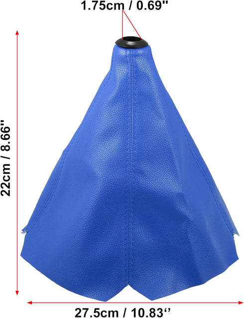X AUTOHAUX Gear Lever Dust Cover Shift Boot Cover Dust Proof Universal for Vehicle Car PVC Blue Black...