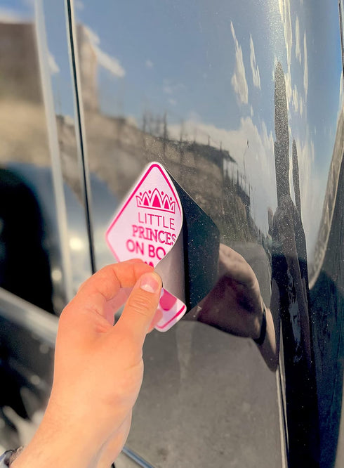 Princess On Board Car Sign - Princess On Board Decal - Princess Automotive Sign - Princess On Board Sticker for Cars - Princess On Board Window De...