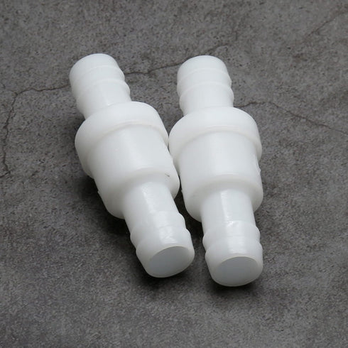 2Pcs Check Valve 1/2" Plastic Barb Hose One Way Inline Check Valve for Fuel Gas Liquid Air...