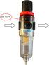 Air Filter and Pressure Regulator with Water Trap, Ideal to use in Compressor and pneumatic tools, NPT 1/4", 0-150 psi, AFR2000 - FLUIDTEC...