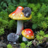 Fairy Mushroom Miniature Mushrooms Ornaments Hedgehog Outdoor Mushroom Figurine Fairy Garden Accessories Decor Small Garden Decoration...