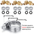 Solid Brass Garden Hose Repair Connector with Clamps Hose End Repair Kit,Fit for 5/8"Garden Hose Fitting,Male and Female Hose Fittings(5/8"-3 Set)...