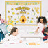 77Pcs Bee Bulletin Board Decorations Summer Bee Hive Cutout Classroom Bulletin Board Border Set Decoration Bee Sunflower Cut Outs for Wall Decor C...