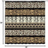 Brown Leopard Print Shower Curtain Cheetah African Animal Leopard Skin Print Geometric Stripes Patchwork Creative Art Bathroom Decor Fabric Curtai...
