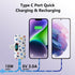 Small Portable Charger for iPhone,5000mAh Colorful Mini Power Bank,PD Fast Charging Portable Phone Charger,LCD Display Cute Battery Pack Compatibl...