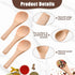 Boao 50 Pcs Small Wooden Spoons, 3.5'' L, Mini Wood Natural Tiny Spoons Wooden Little Teaspoons for Jars Sugar Creamer Honey Spices Salt Kitchen S...