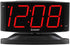 Sharp Home LED Digital Alarm Clock – Swivel Base - Outlet Powered, Simple Operation, Alarm, Snooze, Brightness Dimmer, Big Green Digit Display, (M...